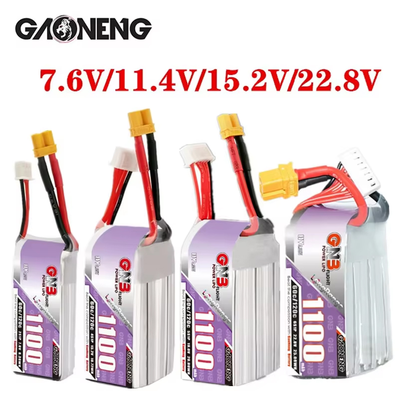 Fpv Racing Quadcopter - GNB 1100mAh 2S 3S 4S 6S