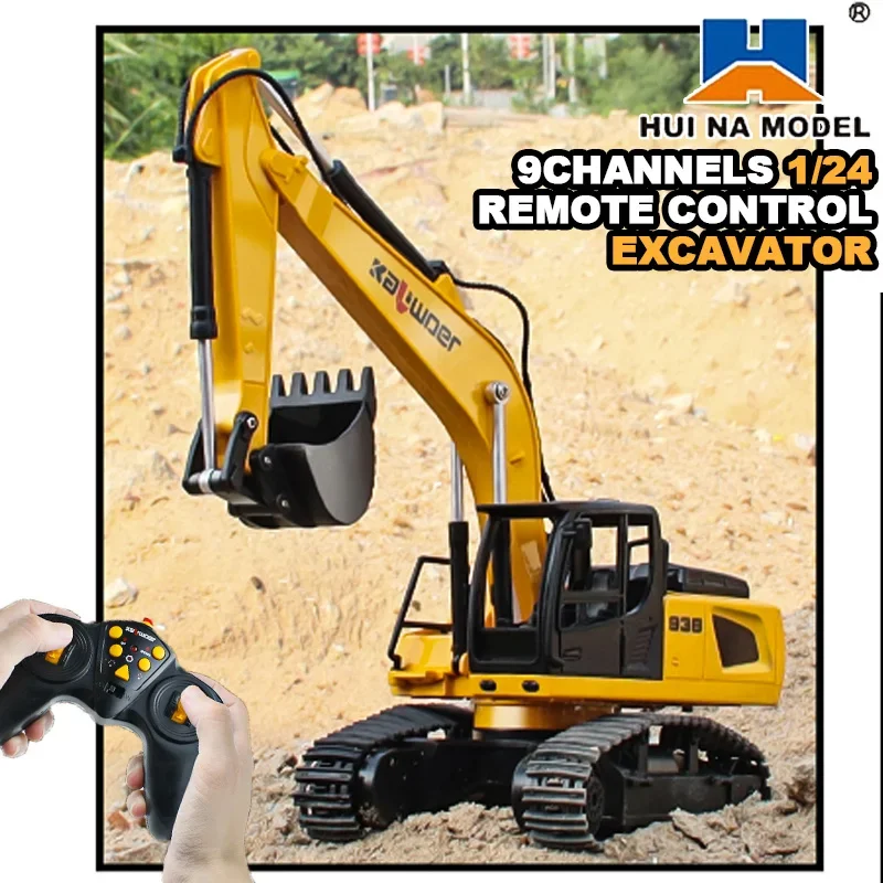 Huina Rc Excavator 1/24 9Ch Re - Rc Excavator Hobby ulasan dan harga