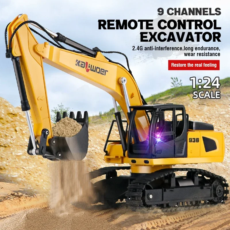 Huina Rc Excavator 1/24 9Ch Re - Rc Excavator Hobby ulasan dan harga