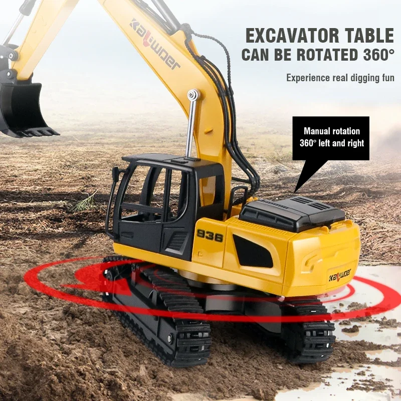 Huina Rc Excavator 1/24 9Ch Re - Rc Excavator Hobby ulasan dan harga
